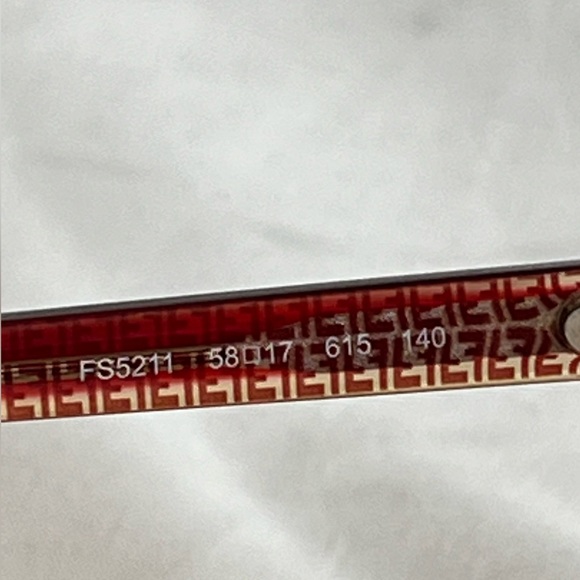 Fendi Oversized Red/Gold Sunglasses - Picture 7 of 9